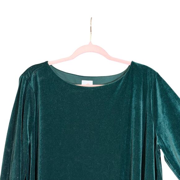 Hatch Green Velvet Maternity Dress XXL bella fairy witchy boho holiday pregnant - Picture 9 of 9